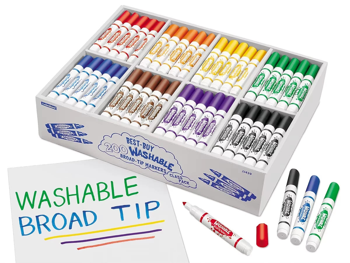 Best-Buy Washable Broad-Tip Markers - Class Pack - US 4189