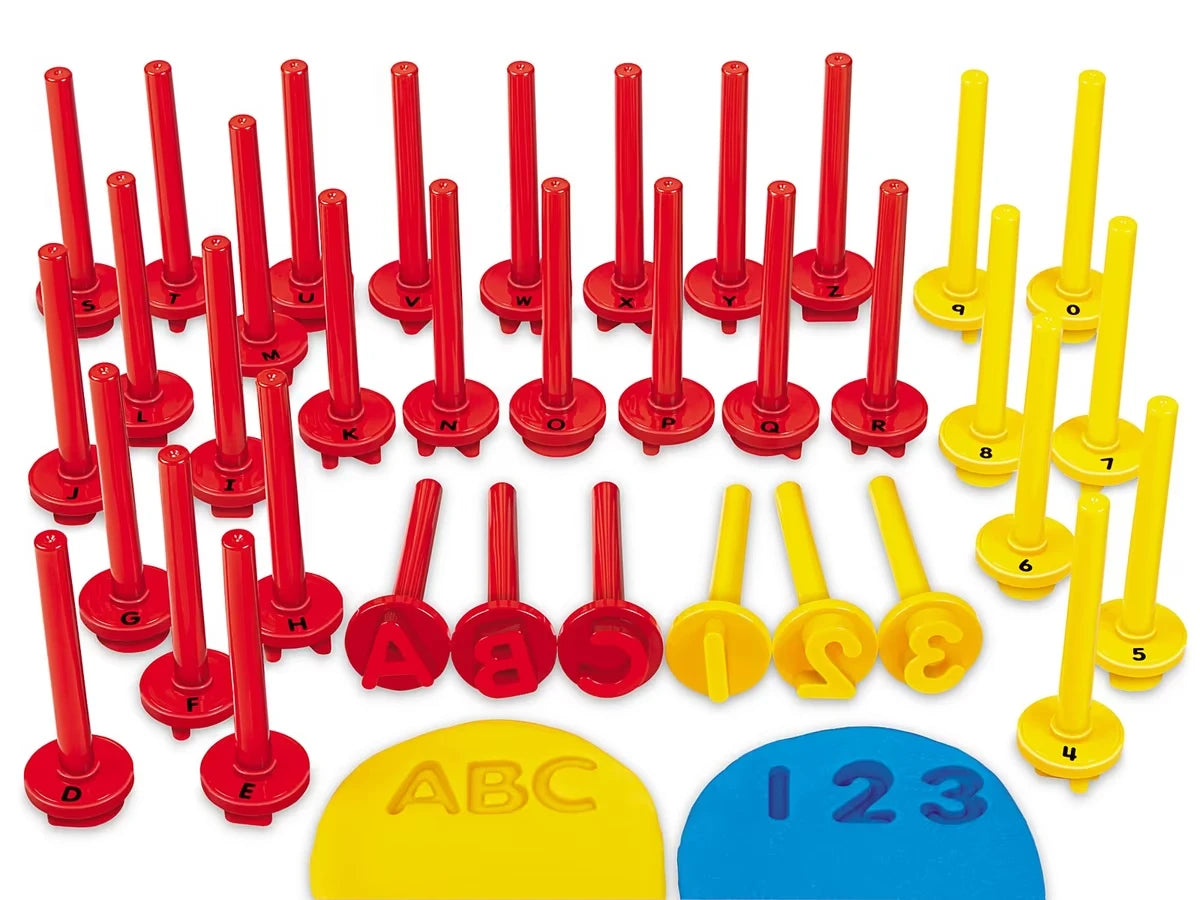 Uppercase Alphabet & Number Dough Stampers - US 4943