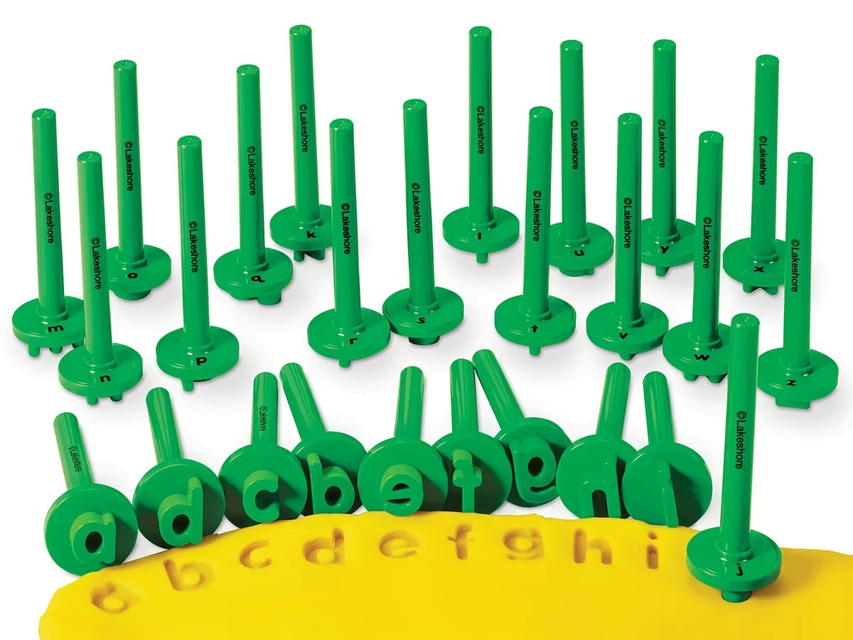 Lowercase Alphabet Dough Stampers - US 6568