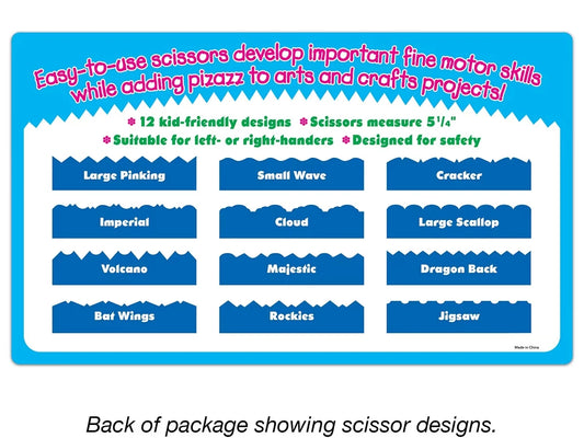 Crinkle-Cut Craft Scissors - Set of 12 - US 2448