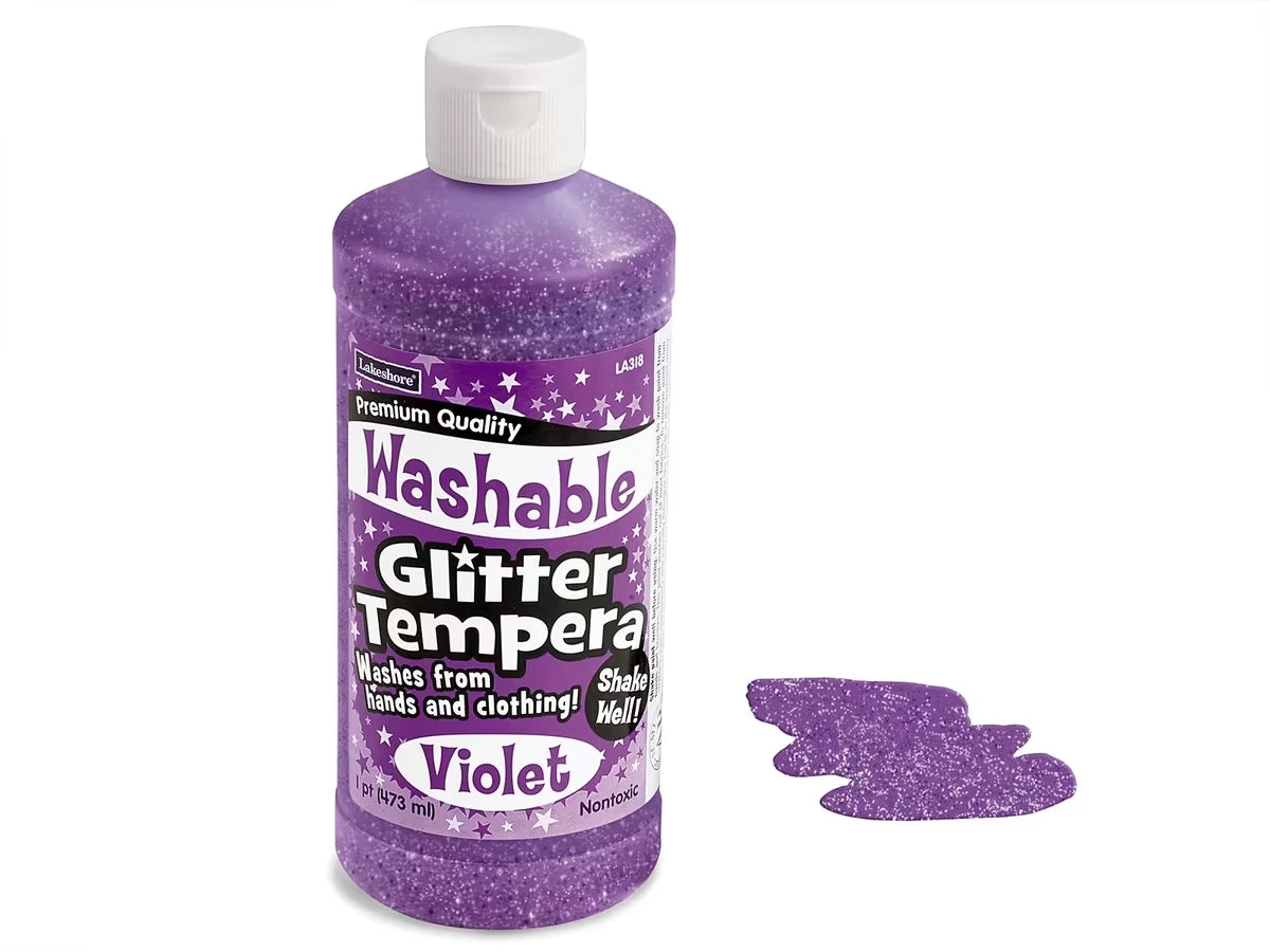 Washable Glitter Tempera Paint - Pint - US 5770