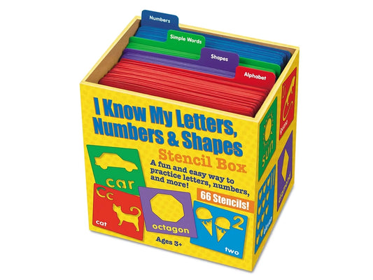 Letters, Numbers & Shapes Giant Stencil Box - US 9163
