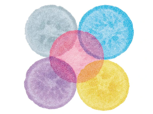 Shimmering Dot Art Painters - Set of 5 - US 4964