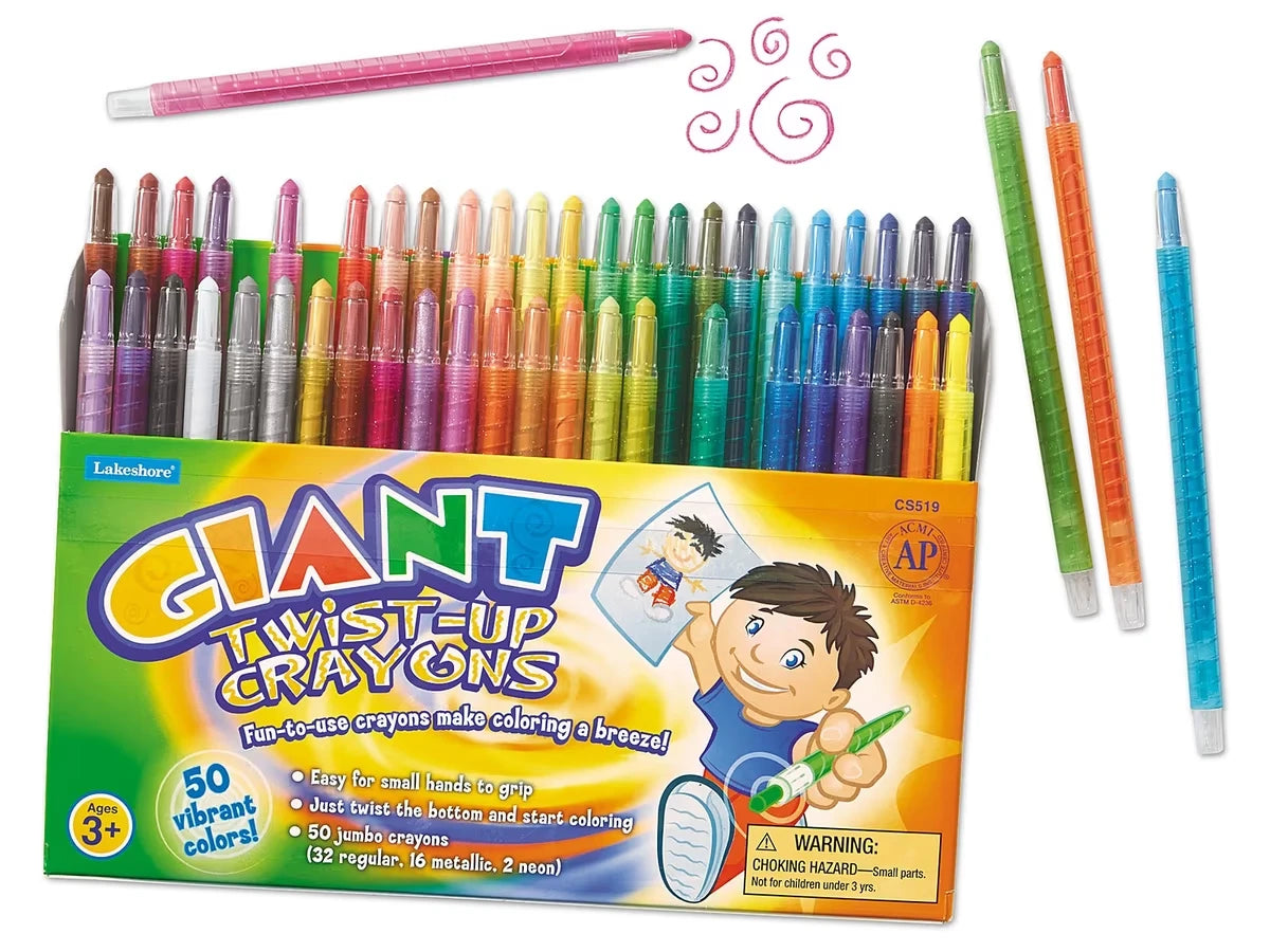 Giant Twist-Up Crayons - Set of 50 - US 5985