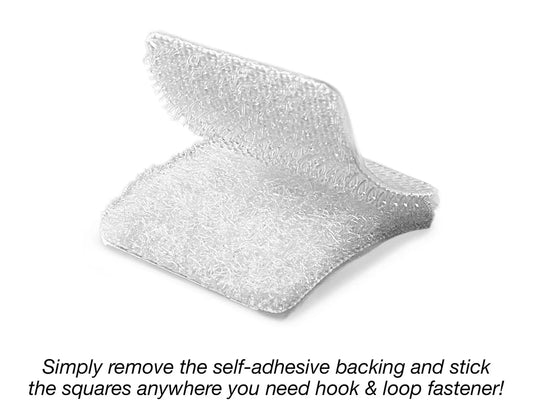 Self-Adhesive Hook & Loop Squares - Each Pack - US 2022