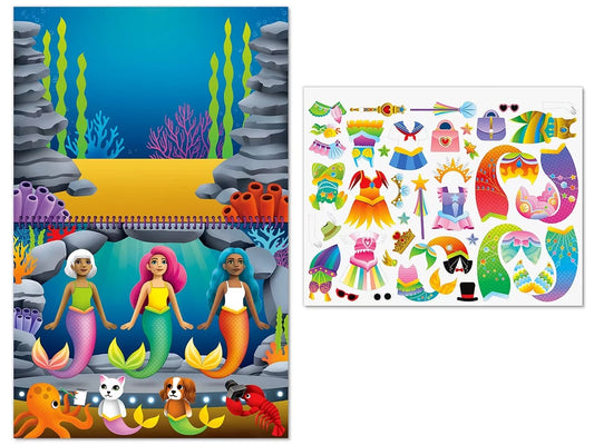 Fashion Friends Dress-Up Reusable Sticker Pad - US 6404