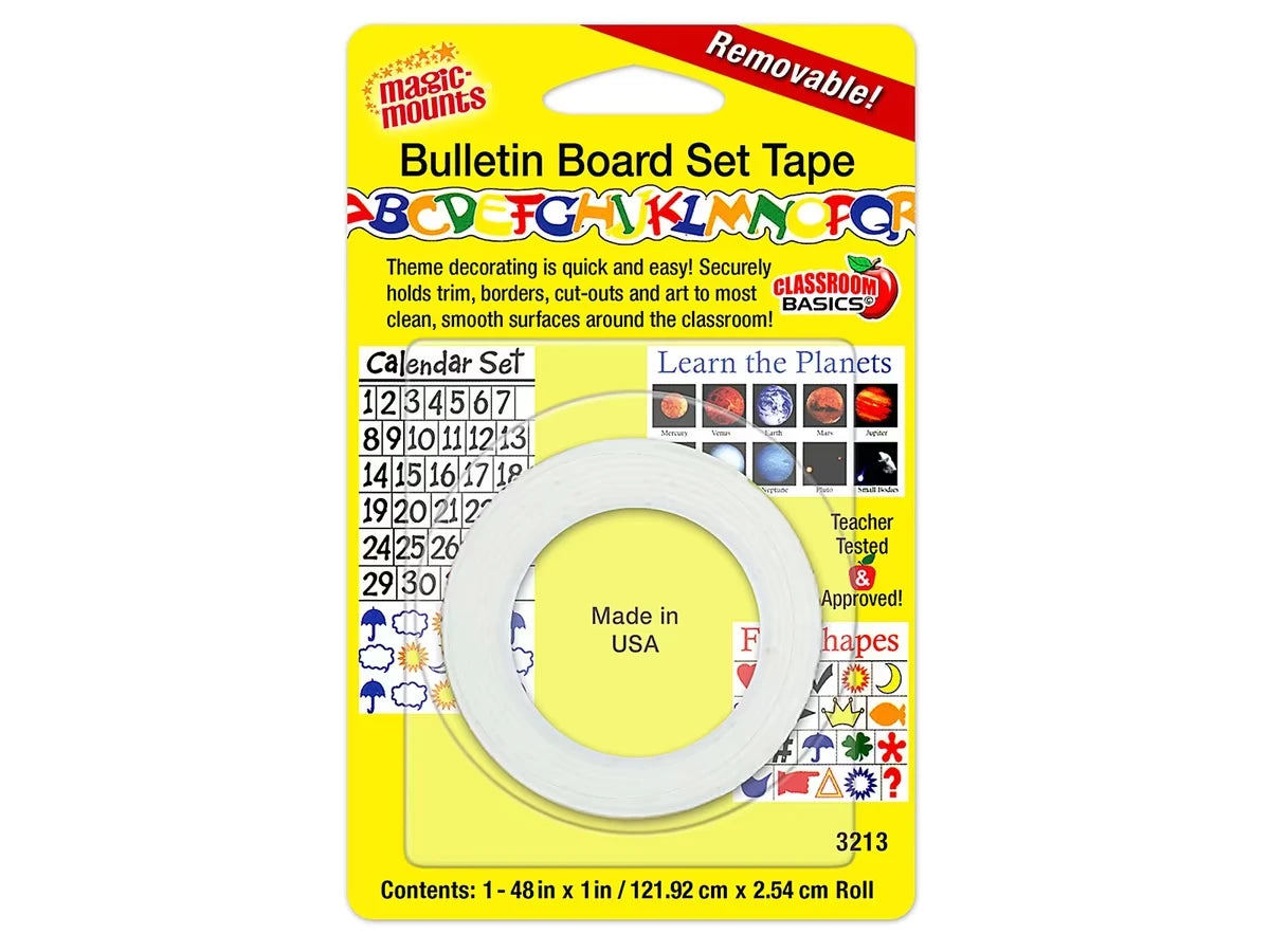 Removable Bulletin Board Set Tape - US 5165