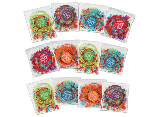 100th Day of School Bead Kits - Set of 12 - US 9967