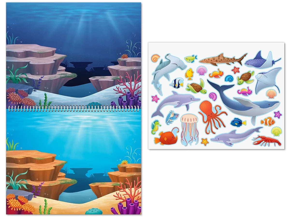 Animal Habitats Reusable Sticker Pad - US 9413