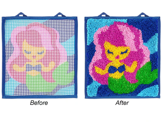 Mermaid Latch Hook Craft Kit - US 1006