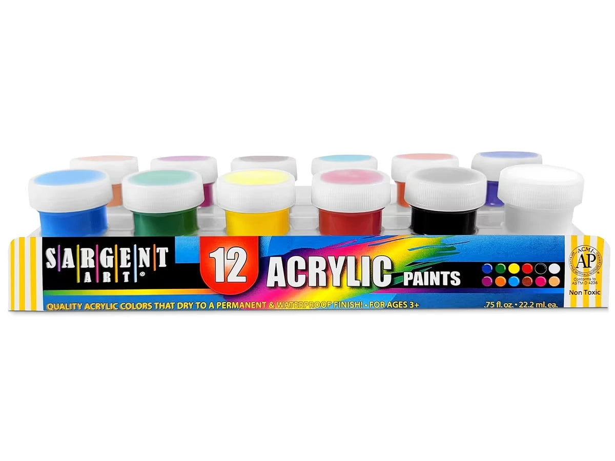 Acrylic Paint - Set of 12 - US 6727