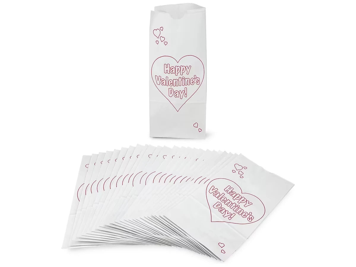 Design-Your-Own Valentine’s Day Bags - Set of 25 - US 7449