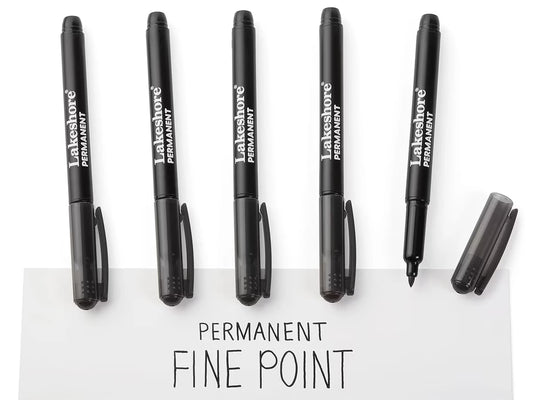 Permanent Thin-Line Markers - US 3925