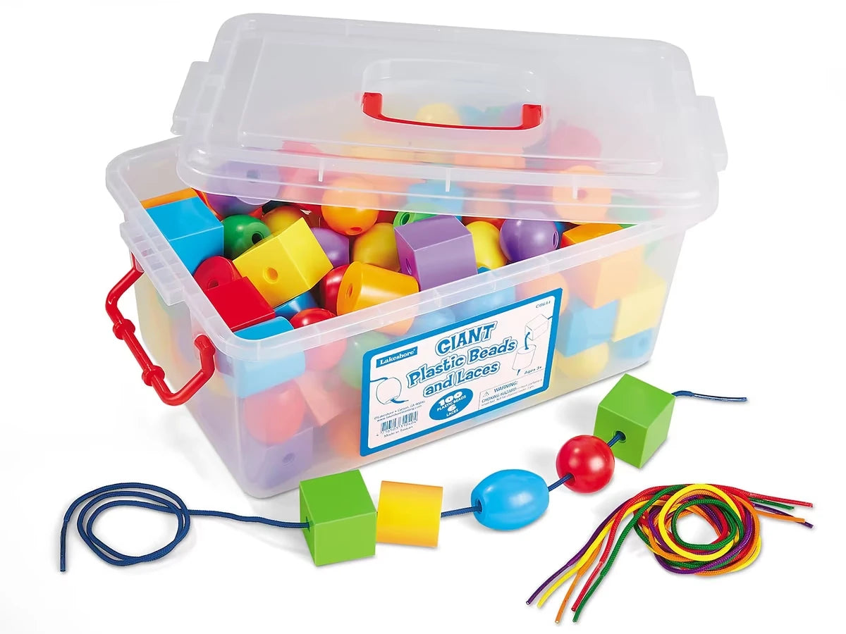 Giant Plastic Beads and Laces - US 8535