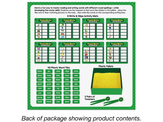 Find & Write Vowel Sounds Activity Center - US 9257