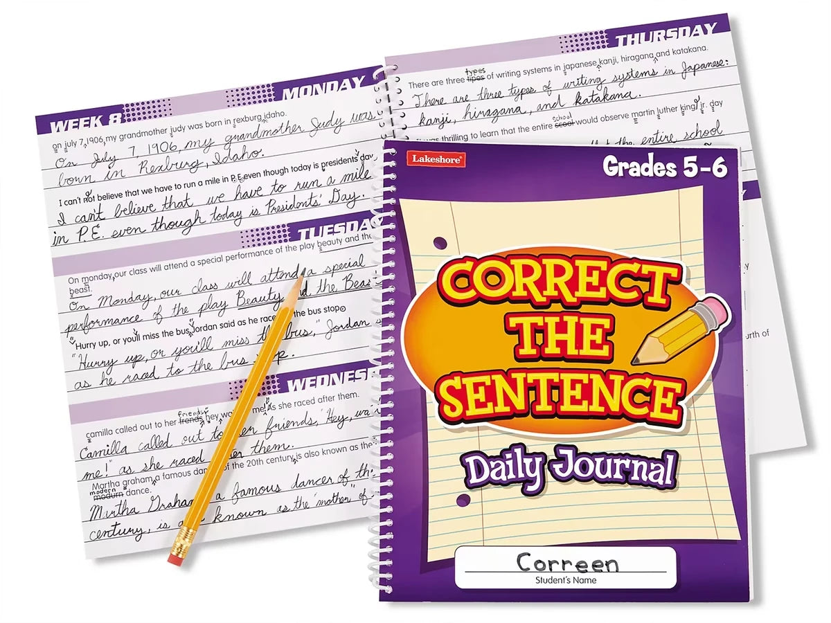 Correct the Sentence! Daily Journal - Gr. 5-6 - US 7874