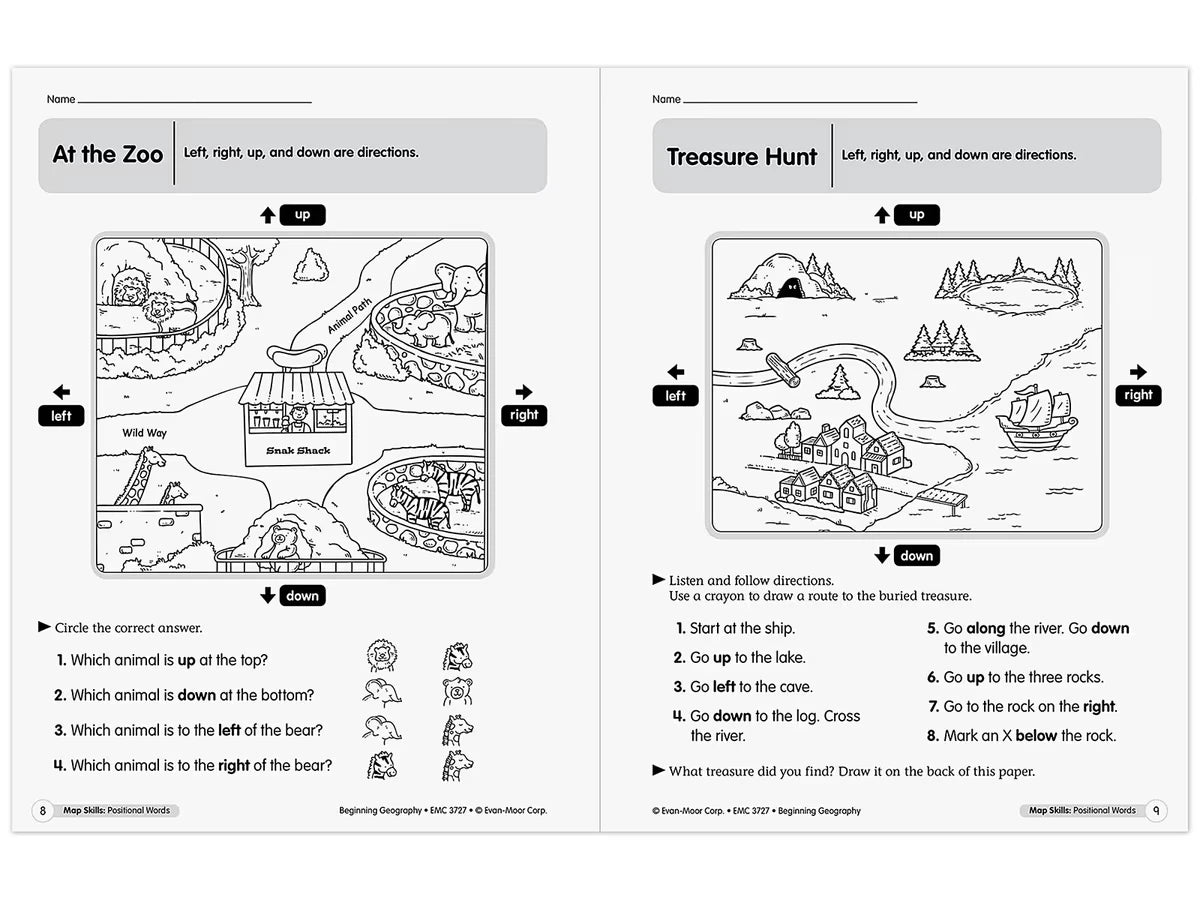 Beginning Geography Workbook - US 9834