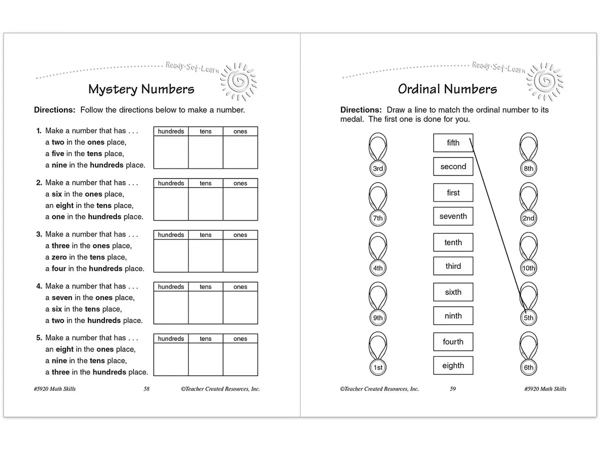 Math Skills Workbook - Gr. 1 - US 6070
