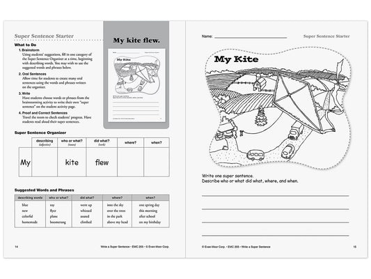 Write a Super Sentence Workbook - US 4724