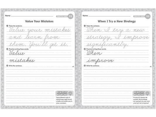 Cursive Writing Practice Workbook - Gr. 3 - US 3526