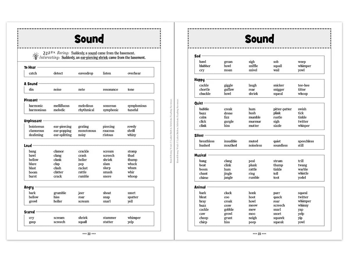 Banish Boring Words Workbook - US 3500