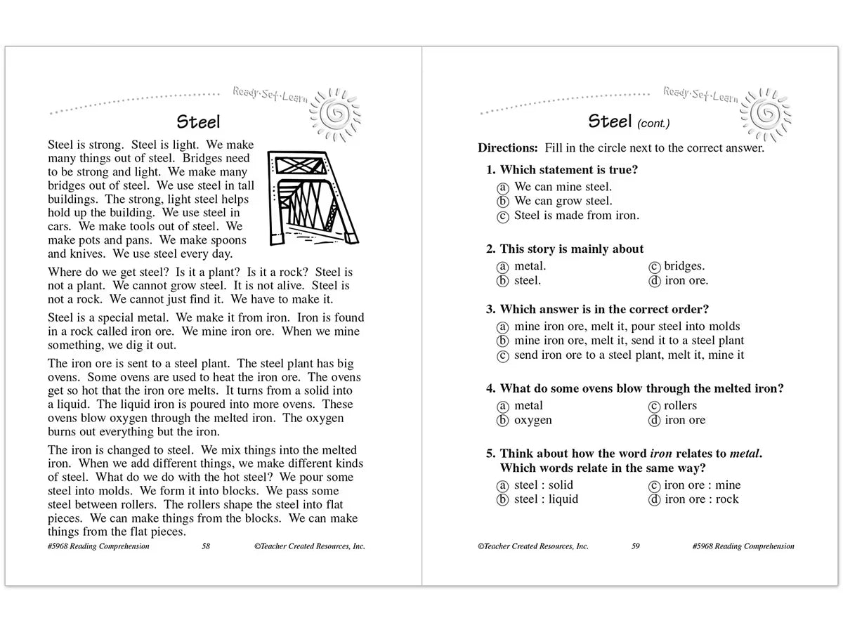 Master Reading Comprehension Workbook - Gr. 1 - US 1021