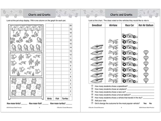 Instant Math Practice Workbook - Gr. 2 - US 5572