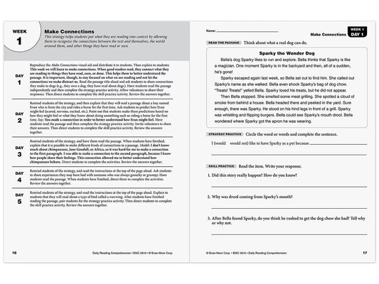 Daily Reading Comprehension Activities Workbook - Gr. 3 - US 4308