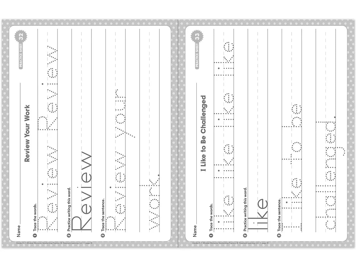 Handwriting Practice Workbook - K-Gr. 1 - US 1920