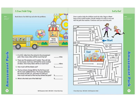 Math Skill Sharpeners Workbook - Gr. 4 - US 8371
