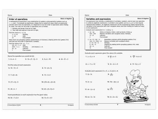Pre-Algebra Skills for Success Workbook - US 1387