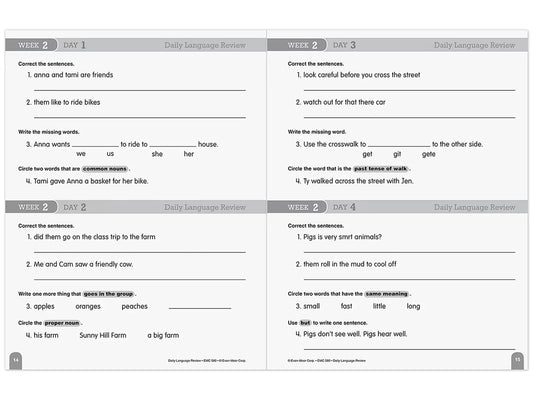 Daily Language Review Workbook - Gr. 2 - US 6125