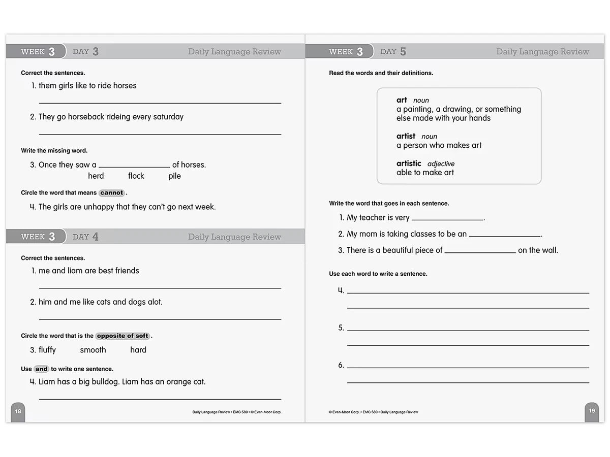 Daily Language Review Workbook - Gr. 2 - US 6125