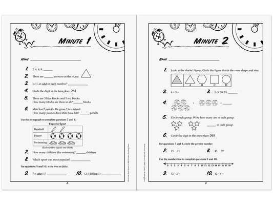 Math Minutes Workbook - Gr. 3 - US 8738