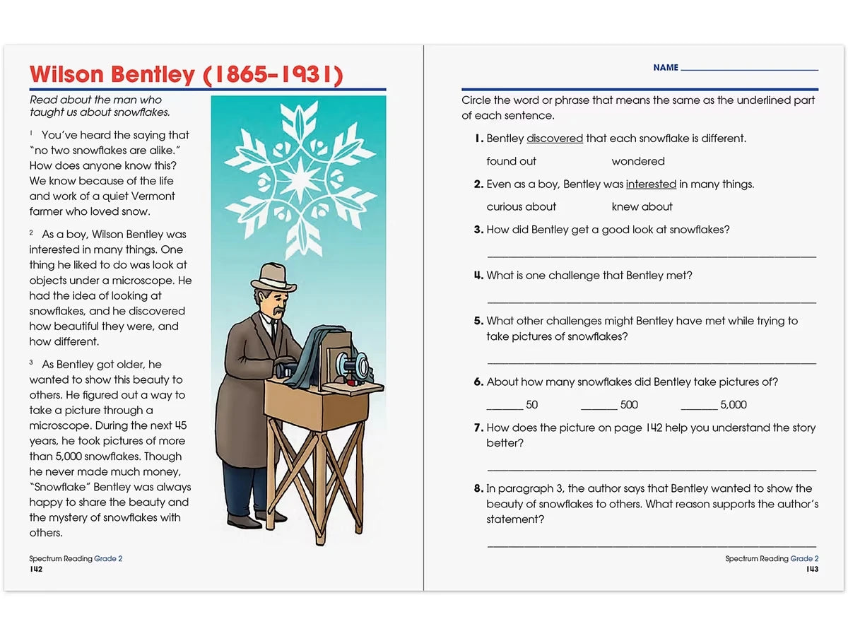 Spectrum® Reading Workbook - Gr. 2 - US 7958