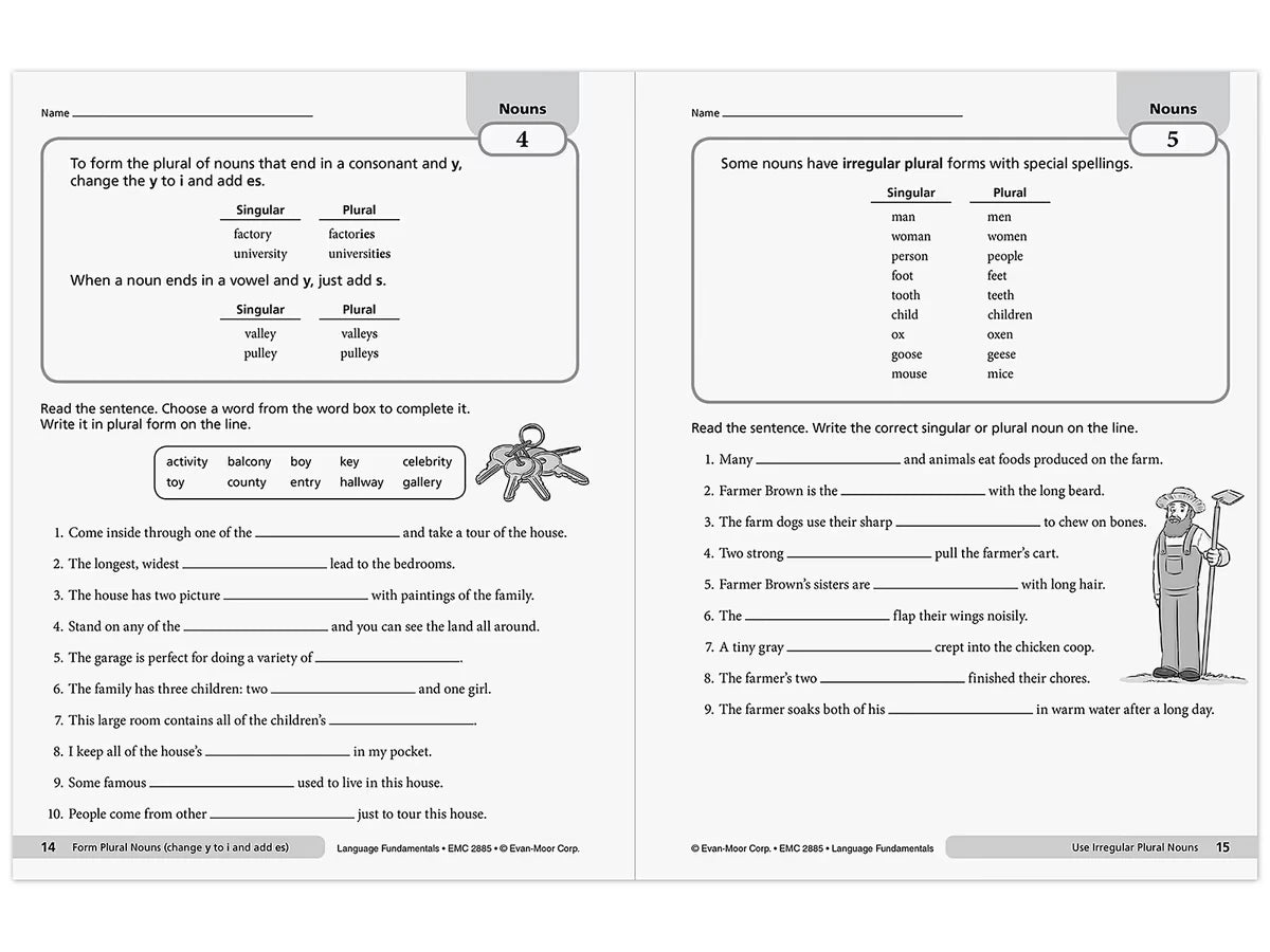 Language Fundamentals Activities Workbook - Gr. 5 - US 3196