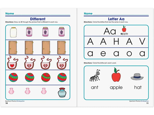 Spectrum® Phonics Workbook - Kindergarten - US 6878