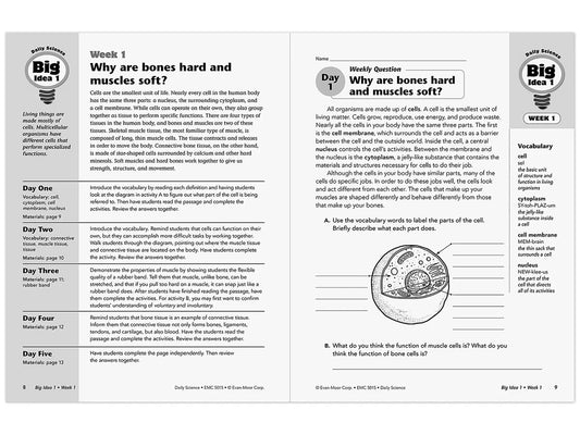 Daily Science Reproducible Activities Workbook - Gr. 5 - US 8364