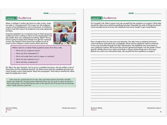 Spectrum® Writing Workbook - Gr. 6 - US 2092