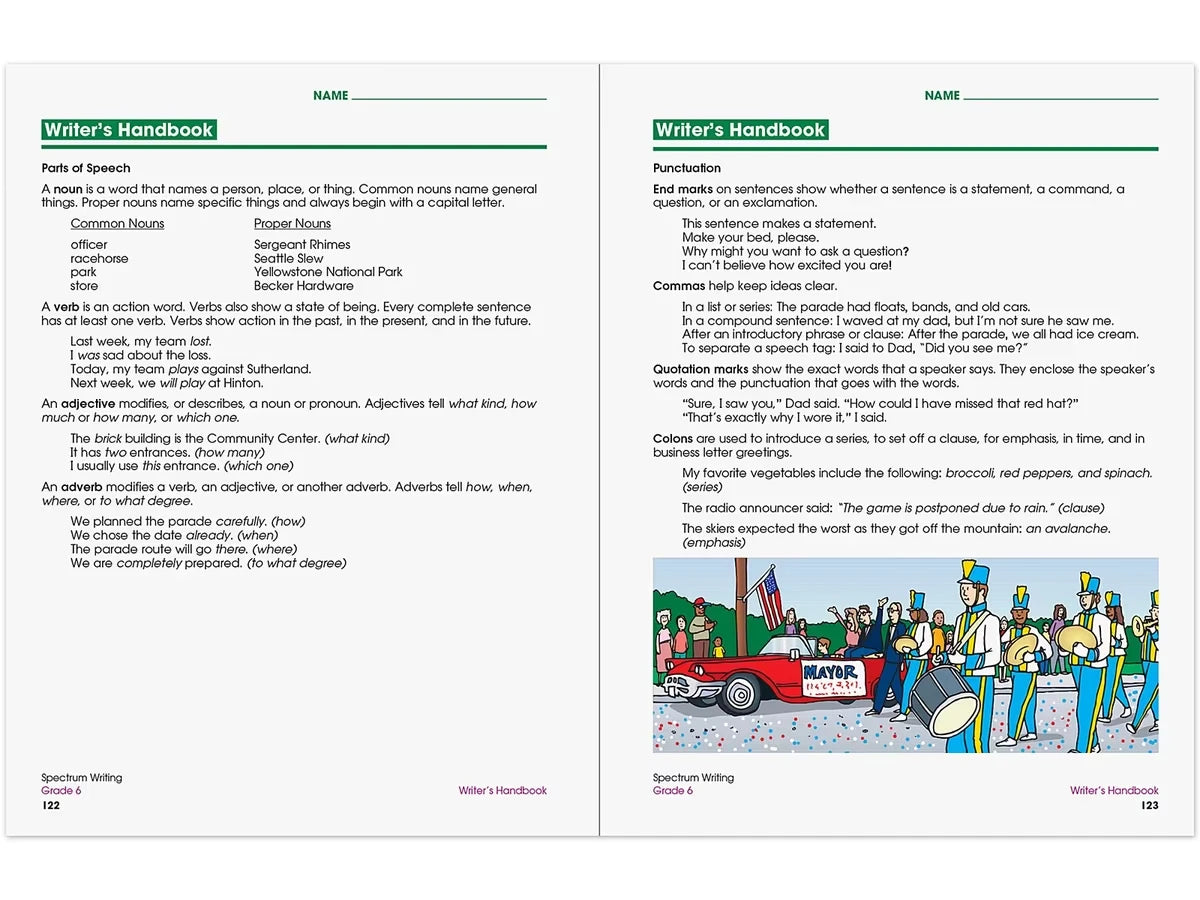 Spectrum® Writing Workbook - Gr. 6 - US 2092