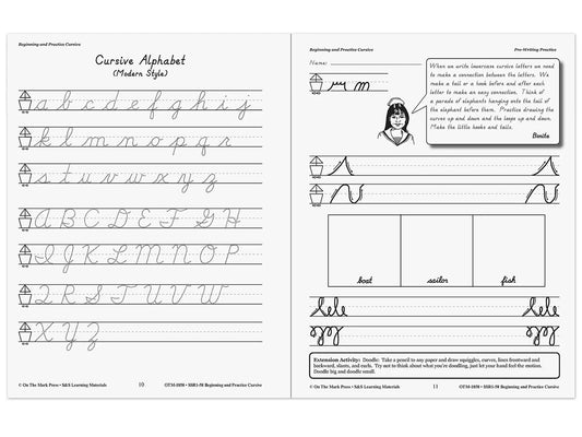 Beginning Cursive Workbook - US 3664
