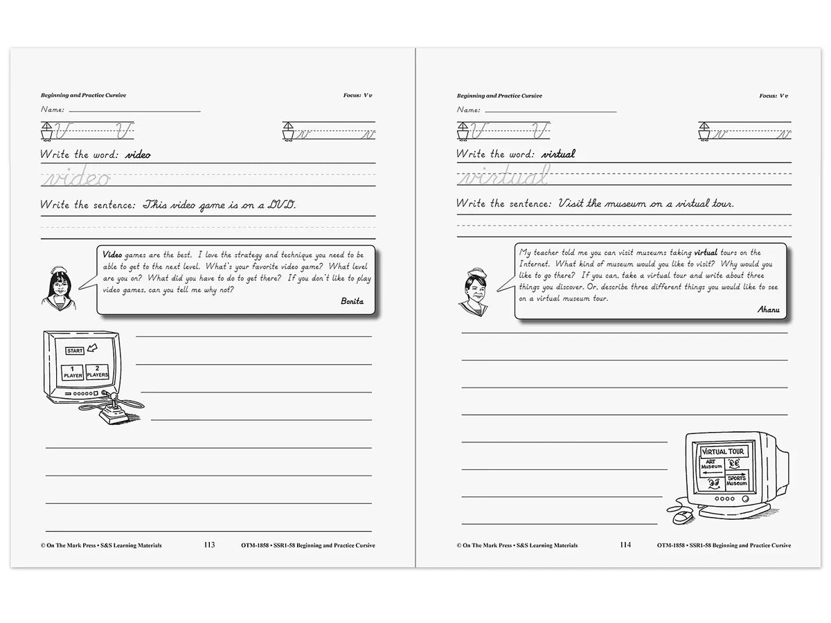 Beginning Cursive Workbook - US 3664