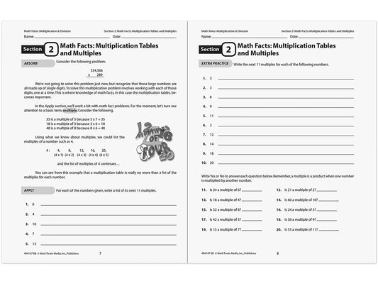 Multiplication & Division Workbook - US 8366