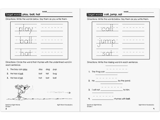 Spectrum® Sight-Words Workbook - Gr. 1 - US 9086