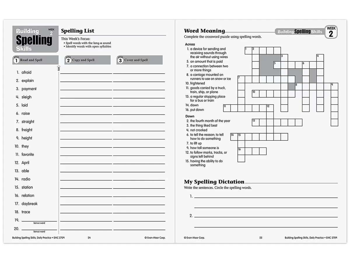 Building Spelling Skills Workbook - Gr. 5 - US 1434