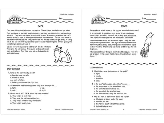 Reading Daily Warm-Ups Workbook - Gr. 2 - US 1248
