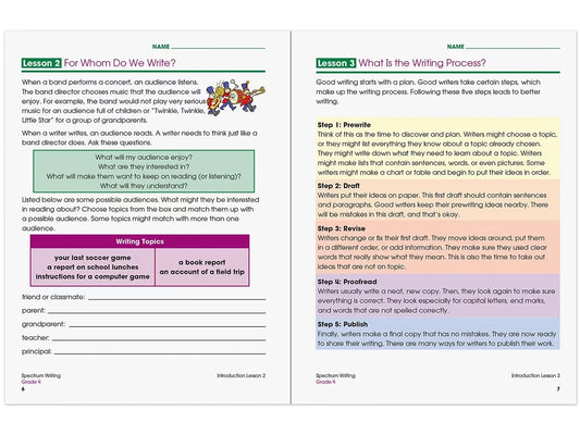 Spectrum® Writing Workbook - Gr. 4 - US 9719