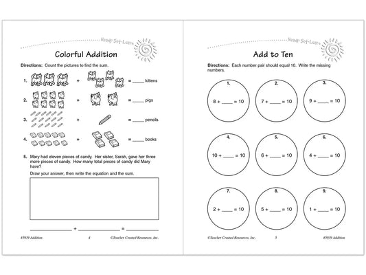 Addition Workbook - US 7287
