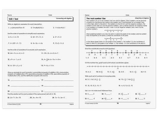 Algebra Success Workbook - US 4129