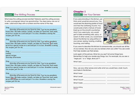 Spectrum® Writing Workbook - Gr. 3 - US 1734
